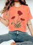 Poppy flower Vintage Distressed Shirt