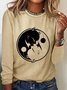 Yinyang Cat Long Sleeve Shirt