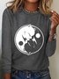 Yinyang Cat Long Sleeve Shirt