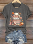 Women's Just A Girl Who Loves Fall Print Casual T-Shirt