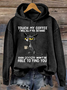 Womens Cat Drinking Coffee Touch My Coffee I Will Slap You So Hard Letters Casual Loose Hoodie