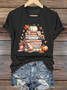 Women's Just A Girl Who Loves Fall Print Casual T-Shirt