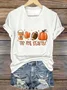 Women's Tis The Season Print Text Letters Casual Crew Neck T-Shirt