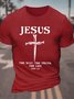 Jesus The Way, The Truth The Life Men's Cotton T-Shirt