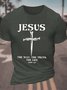 Jesus The Way, The Truth The Life Men's Cotton T-Shirt