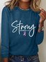 Breast Cancer Survivor Faith Long Sleeve Shirt