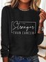 Stronger Than Cancer Breast Cancer Long Sleeve Shirt