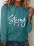 Breast Cancer Survivor Faith Long Sleeve Shirt