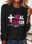 Heal Cancer  Breast Cancer Awareness Month Long Sleeve Shirt