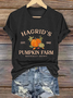 Women's Hagrid'S Pumpkin Patch Print Casual Loose T-Shirt