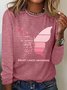 Butterfly Breast Cancer Long Sleeve Shirt