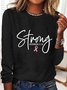 Breast Cancer Survivor Faith Long Sleeve Shirt