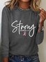 Breast Cancer Survivor Faith Long Sleeve Shirt