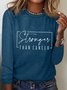 Stronger Than Cancer Breast Cancer Long Sleeve Shirt