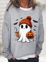 Cute ghost Halloween Casual Sweatshirt