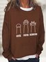 Rock Paper Scissors Casual Sweatshirt