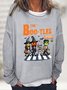 The Boo-tles Parody Halloween Trick Or Treat Casual Sweatshirt