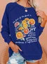 The Fruit Of The Spirit Is Love Christian Crew Neck Casual Sweatshirt