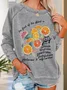 The Fruit Of The Spirit Is Love Christian Crew Neck Casual Sweatshirt