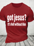 Ancient Text Cotton T-Shirt