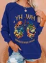 YHWH Our Breath Speaks His Name Chrsitian Casual Crew Neck Sweatshirt