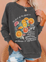 The Fruit Of The Spirit Is Love Christian Crew Neck Casual Sweatshirt