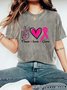 Peace Love Cure  Breast Cancer  Vintage Distressed Shirt