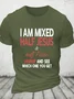 I Am Mixed Half Jesus And Half Peter Christian Cotton T-Shirt