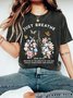 Just Breathe Boho Christian Vintage Distressed Shirt