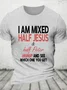 I Am Mixed Half Jesus And Half Peter Christian Cotton T-Shirt