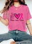 Peace Love Cure  Breast Cancer  Vintage Distressed Shirt