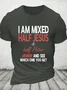 I Am Mixed Half Jesus And Half Peter Christian Cotton T-Shirt