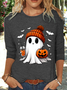 Cute ghost Halloween Long Sleeve Shirt