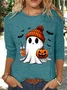 Cute ghost Halloween Long Sleeve Shirt