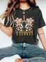 YHWH Floral Christian Washed T-Shirt Vintage Distressed Shirt