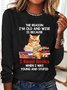 The Reason I'm Old And Wise Is Because I Read Books When I Was Young And Stupid Book Lovers Casual Long Sleeve Shirt