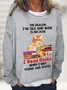 The Reason I'm Old And Wise Is Because I Read Books When I Was Young And Stupid Book Lovers Casual Sweatshirt