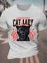 Childless Cat Lady Cat Ladies Vote Cotton T-Shirt