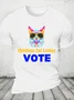 Childless Cat Ladies Vote Cotton T-Shirt