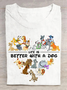 Comfort Colors Life Is Better With Dogs Cotton T-shirt