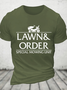 Lawn And Order Cotton T-Shirt