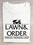 Lawn And Order Cotton T-Shirt