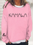 Women's La Print Casual Casual Sweatshirt