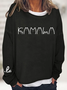 Women's La Print Casual Casual Sweatshirt