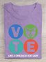 Vote Like A Childless Cat Lady  Cotton T-shirt