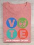 Vote Like A Childless Cat Lady  Cotton T-shirt