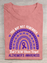 You May Not Remember But I Will Never Forget Alzheimer's Awareness Rainbow Cotton T-Shirt