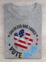 This Childless Dog Lady is Voting Blue Dog Lovers  Cotton T-shirt