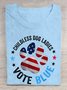 This Childless Dog Lady is Voting Blue Dog Lovers  Cotton T-shirt