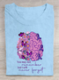 You May Not Remember I Will Never Forget Alzheimer Awareness Cotton T-Shirt